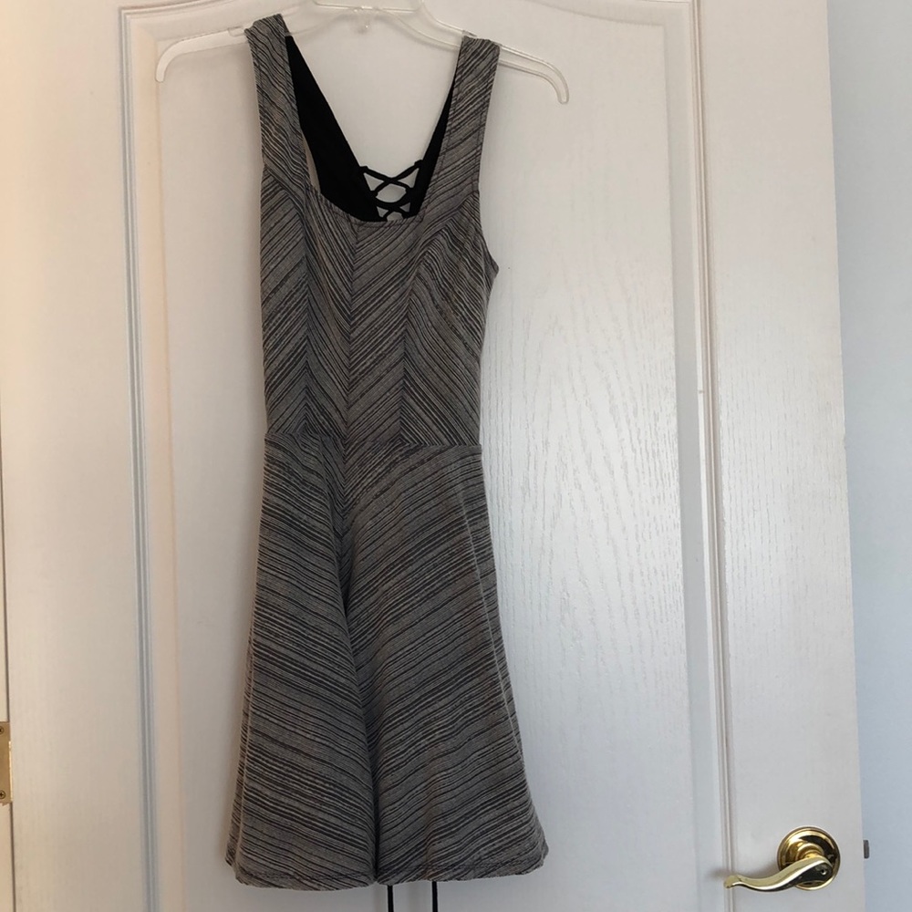 NWT Free People Fit and Flare XS Gray Dress